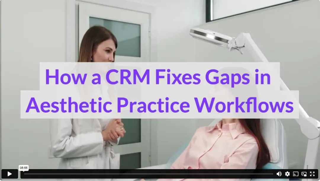 How a CRM Fixes Gaps in Aesthetic Practice Workflows